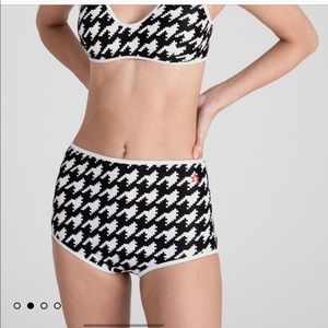 Perfect moment houndstooth high waisted bikini S